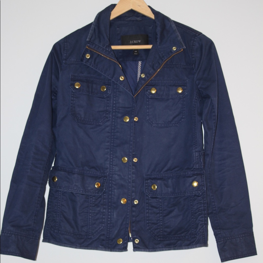 J. Crew downtown field jacket blue
